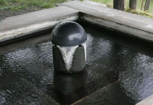 上山城の足湯　修繕工事のお知らせ